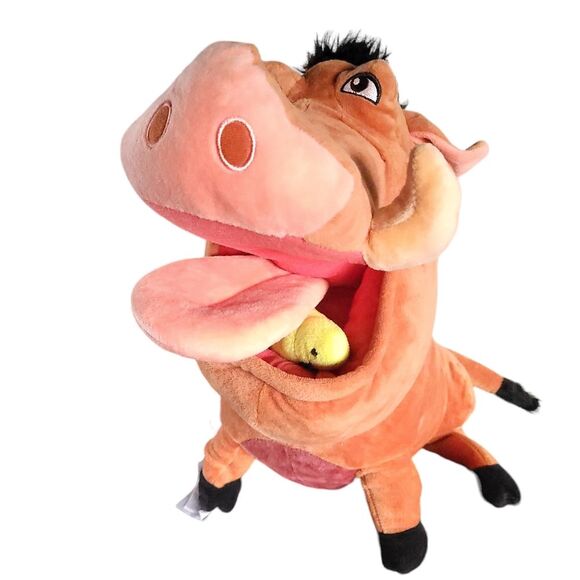 Disney Store Exclusive 14" Pumbaa The Lion King Large Plush Grub Bugs Stamped - Picture 2 of 12